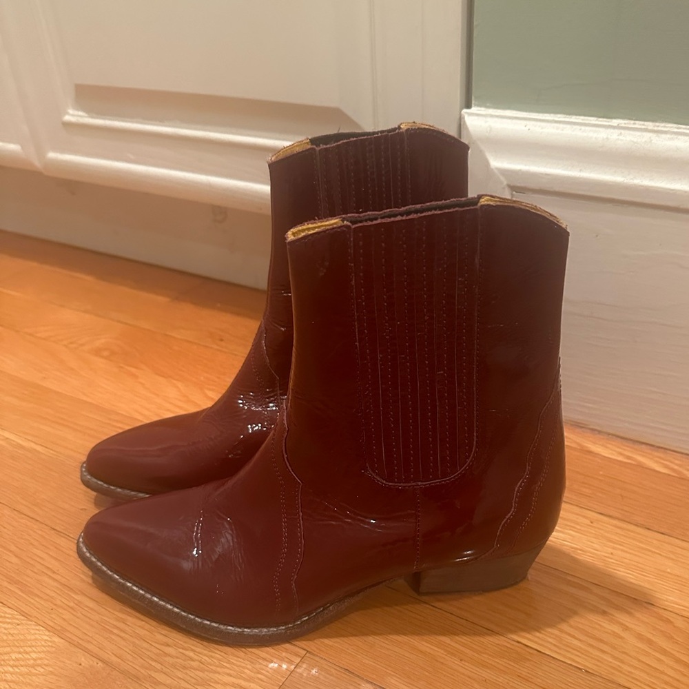 Free people burgundy boots